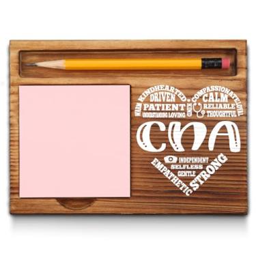 Imagem de Porta-notas adesivas para assistente de enfermagem certificado, assistente de enfermagem certificado, agradecimento, presentes para homens, mulheres, CNA Office Desk Self-Stick para bloco de notas