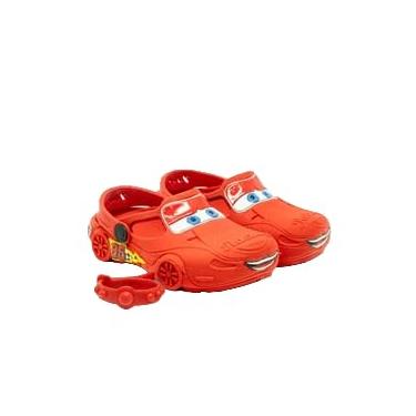 Imagem de Sandália Babuche Infantil Carros Papete Menino 3 Modelos Relampago Vermelho (19/20, Vermelho)