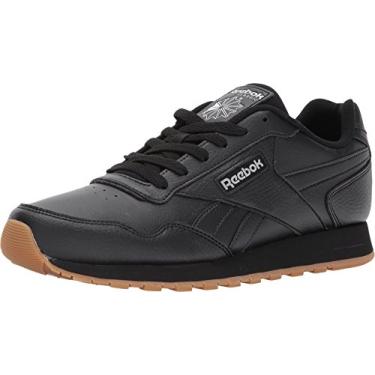 Imagem de Reebok Tênis masculino clássico Harman Run casual, Preto/Goma, 36