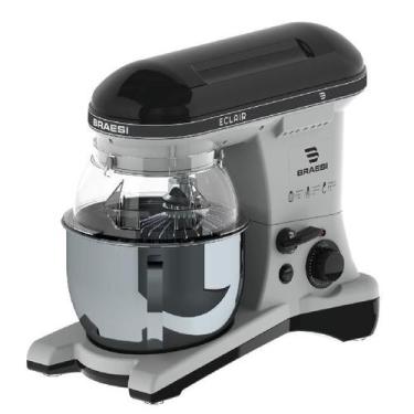 Imagem de Batedeira Planetária Eclair BP-500 Bivolt Preta - Braesi, Bivolt