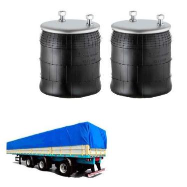 Imagem de Kit Bolsa Ar Suspensao Eixo Saf Holland Kll Rodofort S/ Base - Suspent