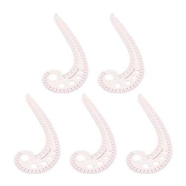 Imagem de Régua Curva de Costura, Curvas de Múltiplas Especificações e Furos Redondos, Régua de Costura DIY Transparente para Designers, Ferramenta Ideal para Corte Manual