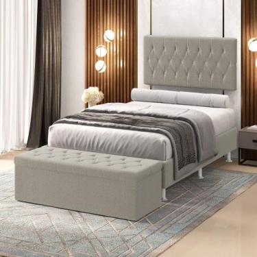 Imagem de Kit Painel Centaurus 160 e Calçadeira Sagitarius Bouclê Aradecor, Bege