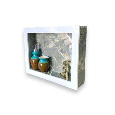 Imagem de Nicho Box Banheiro Sobrepor 45x35 Sicilia C/ Kit de Instal. - Belo Nic