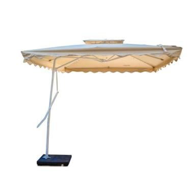 Imagem de Ombrelone 2,50x2,50 Lateral Guarda Sol Jardim Restaurante Bege 4240BG 
