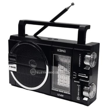 Imagem de Radinho Portátil Modelo Antigo Analógico Para Idoso Am Fm Sw Com Entra