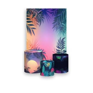 Imagem de Painel De Festa Vertical 1,50 x 2,20 + Trio De Capas Cilindro - Tardez