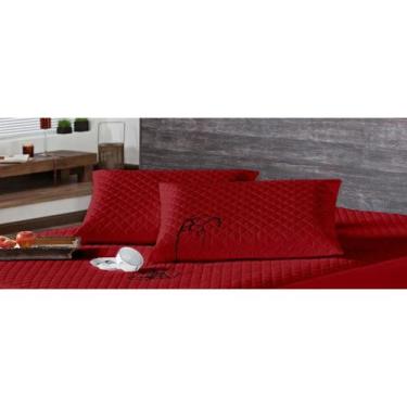 Imagem de Protetor de Travesseiro Impermeável Matelado 01 Peça Vermelho - ESTAÇÃ