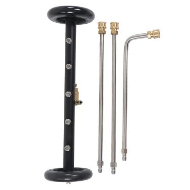 Imagem de Limpador de Material Rodante para Lavadora de Alta Pressão 4000psi 2 Em 1 Vassoura de água Sob o Carro Limpador de Superfície Vassoura de água para Lavagem Elétrica Com 3 (5