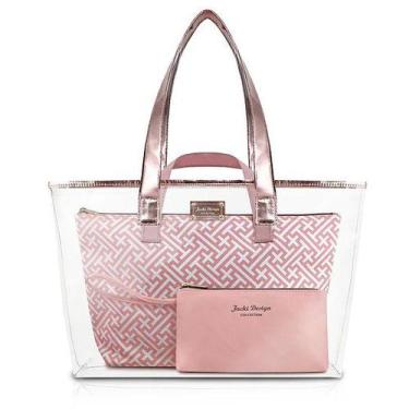 Imagem de Bolsa Feminina Grande P/ Praia Academia Viagem 3 Peças - Jacki Design,