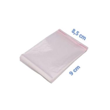 Imagem de Saco Adesivado Saquinho Plástico Transparente 8,5x9 500 Unid - F.S.