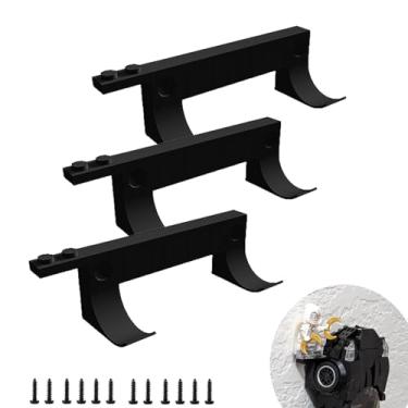 Imagem de TEYOUYI Wall Mount for Brick Cars and Figure,Wall Mount for Any Lego Speed Champions Sets Wall Bracket for Lego Speed of Champions with a Base for The Pilot, 3pcs Black