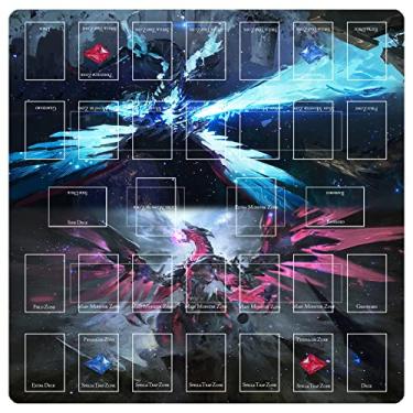 Imagem de Sabermaster Card Rubber Mat - 2 Player , Square yugioh playmat for Gamer 60x60cm/23.6x23.6inch (3)