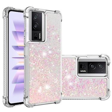 Imagem de Monwutong Capa de telefone de ajuste fino para Xiaomi Poco F5 Pro 5G, capa para Redmi K60, glitter líquido efeito areia movediça silicone macio TPU capa moderna para meninas para Poco F5 PRO/Redmi