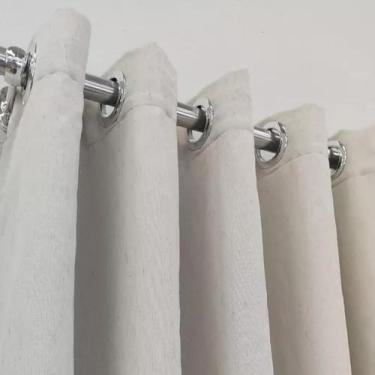 Imagem de Cortina Para Quarto Sala Linho E Blackout 100% 4,00x2,60 Argola - Salv