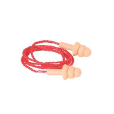 Imagem de Kit 10 Pç Protetor Auditivo Plastcor Plug Silicone 15 DB - Plasticor