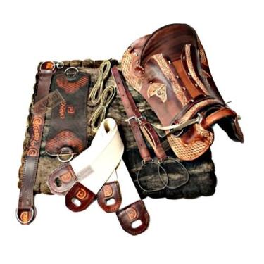 Imagem de KIT 10x peças SELA Arreio Marreca CAVALO Laço Comprido - SELARIA SERRA