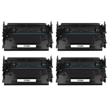 Imagem de Kit 4 Toner Compatível 26X MAIOR CF226X M402 M426