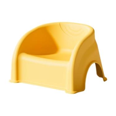 Imagem de DimyFew Cadeira infantil Banco infantil Apoio para os pés ergonômico estável Banco leve para sapatos Apoio para os pés para banheiro Quarto Entrada Berçário, Amarelo