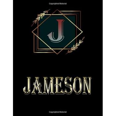 Imagem de Jameson: Personalized Name Sketchbook.Monogram Initial Letter J Journal. Jameson Cute Sketchbook on Black Cover, Blank Paper 8.5 x 11,Great For ... Sketching, Crayon Coloring and colored pencil