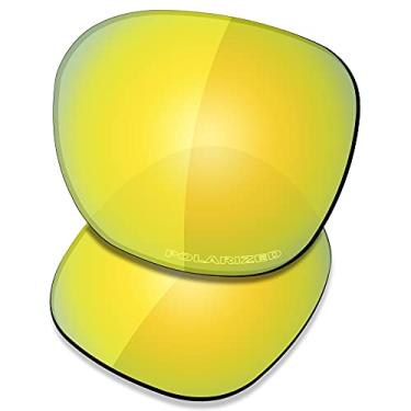 Imagem de SAUCER Lentes de reposição premium para óculos de sol Oakley Garage Rock OO9175 High Defense - ouro 24K polarizado