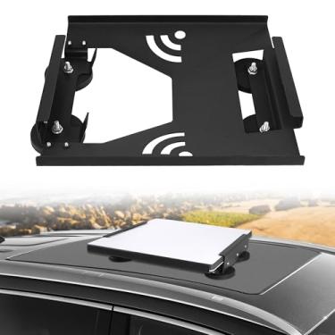 Imagem de Starlink Mini Kit de montagem plana, suporte de teto Starlink para mini carro, suporte magnético para trailers, vans, barcos, iates, caminhões - preto