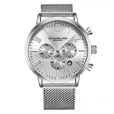 Imagem de Relógio Masculino Stuhrling Monaco 3932 Quartzo 41mm, Prata