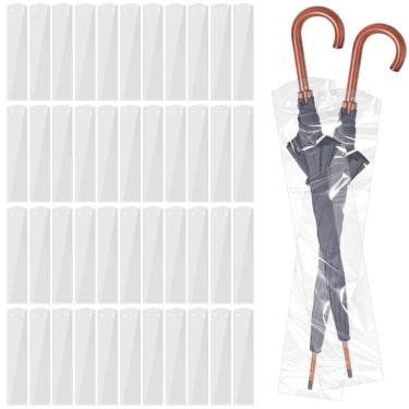 Imagem de Tobeelec 500 Unidades de Sacos de Chuva Descartáveis Transparentes para Guarda-Chuvas Molhados, Sacos de Chuva para Guarda-Chuvas de Ajuste Universal, Capas Grandes E Resistentes para Guarda-Chuvas Mo