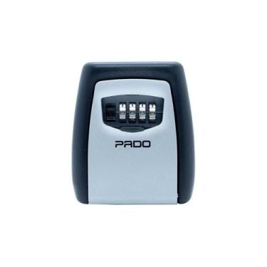 Imagem de Mini Cofre De Parede Para Chaves Jóias Dinheiro Pado - Prata