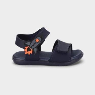 Imagem de Sandália Infantil Bibi Baby Soft II Azul Marinho-Masculino