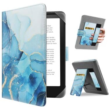Imagem de HoYiXi Capa universal para Kindle Paperwhite/Colorsoft 2024 de 7,8 polegadas, compatível com 17.3 cm Paperwhite Kobo Clara HD/Kobo Clara 2E eReader, capa protetora com suporte dobrável, bolso