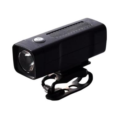 Imagem de Deevoka Luz de bicicleta LED, 100 lúmens Luz frontal recarregável USB, farol de bicicleta à prova d'água para ciclistas de estrada Black
