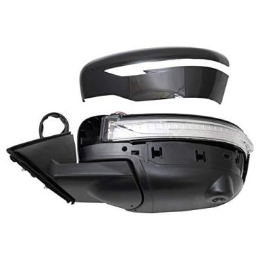 Imagem de TRQ Espelho de luz aquecida para câmera de visão lateral para combinar com o lado esquerdo do motorista para Nissan Rogue 2014-2016