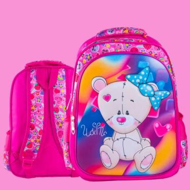 Imagem de Mochila Infantil Escolar Bolsa Menina Infantil Resistente Impermeável 
