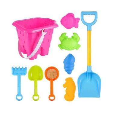 Imagem de Grande Conjunto de Brinquedos de Praia para Crianças - Pá, Balde e Mol