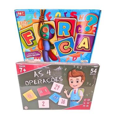 Imagem de Kit Jogo Da Forca Infantil 126 Letras Interativo E As 4 Operações Dida