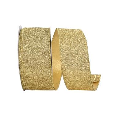 Imagem de Reliant Ribbon Fita de borda com fio de valor metálico com glitter, ouro