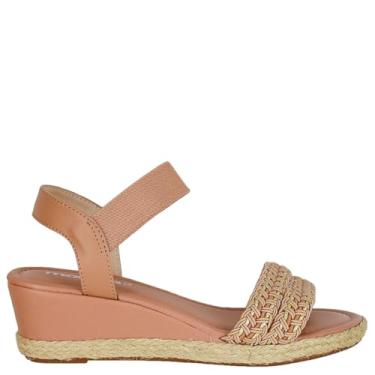 Imagem de Sandália Anabela Feminina Conforto Moleca - Nude