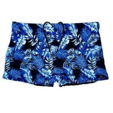 Imagem de Sunga adulto boxer tropical azul - Bim Beachwear, G
