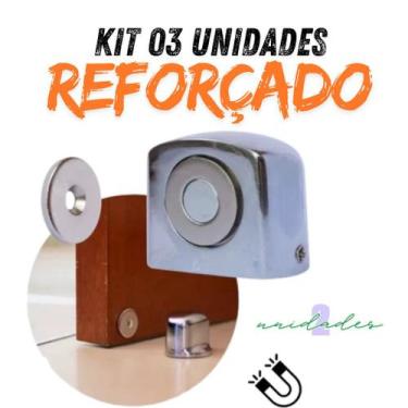 Imagem de Prendedor De Porta Magnetico Amortecimento Batente Fixador de porta - 