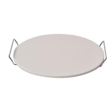 Imagem de Pedra para pizza kenya com suporte em aço inox 33CM