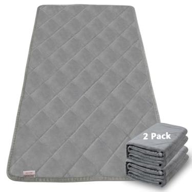 Imagem de Forro de lã para gaiola de porquinho-da-índia, C&C 2X3 lavável para gaiola do meio-oeste, reutilizável, antiderrapante e impermeável, tapete absorvente para xixi de porquinho-da-índia para animais