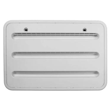 Imagem de Dometic Ventilação de montagem inferior/superior do refrigerador RV - Conjunto de ventilação de substituição para refrigeradores - Design de grade embutida pintável com recorte 35,5 x 55,88 cm -