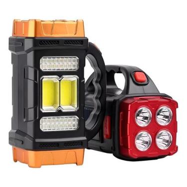 Imagem de Lanterna Led Recarregável Holofote Usb Energia Solar - Gxm