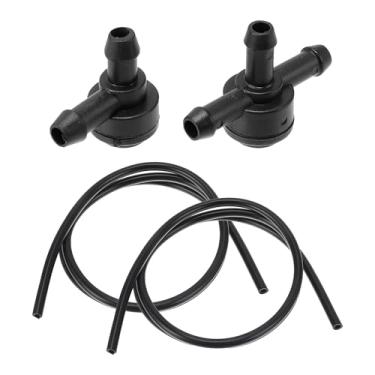 Imagem de A ABSOPRO Kit de bocal de arruela de para-brisa para Volvo V50 2006-2010 Bocais de pulverização de para-brisa Limpador Spray Lavadora Jet No.31391513/9178897