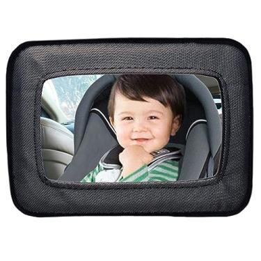 Imagem de Dreambaby Espelho de carro de bebê voltado para banco traseiro - Visão grande angular extra grande - Modelo L291