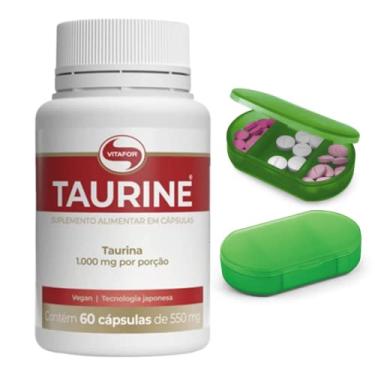 Imagem de Kit Taurine 60 Capsulas Vitafor Taurina Vitafort 60 Capsulas com 550mg Taurine Vitafort 60 Cápsulas Acompanha Porta Cápsulas
