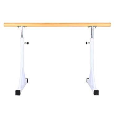 Imagem de CUTPOIY Barra de balé portátil para casa, barra de ginástica ajustável de 1,5 m, bastões de dança independentes para alongamento, pilates (cor: branco) (branco)