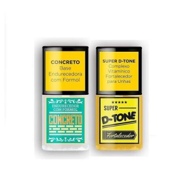 Imagem de Kit Sos Unhas Base Concreto + Super Detone Fortalecedor - Top beauty