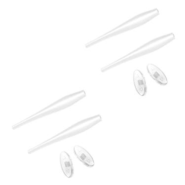 Imagem de SAUCER Kit de borracha de substituição para hastes e protetores de nariz para óculos de sol Oakley Crosshair 2.0 OO4044 - Branco + Branco